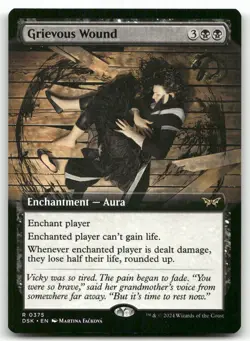 Grievous Wound (Extended Art) #375 MTG Duskmourn NM X1 - Image 1