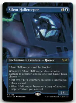 Silent Hallcreeper (Borderless) #345 MTG Duskmourn NM X1 - Image 1