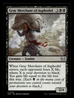 Gray Merchant of Asphodel #142 MTG Duskmourn NM X1 - Image 1
