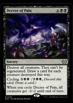 Decree of Pain #136 MTG Duskmourn NM X1 - Image 1