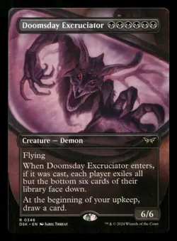 Doomsday Excruciator (Borderless) #346 MTG Duskmourn NM X1 - Image 1