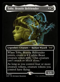 Toby, Beastie Befriender (Showcase) #356 MTG Duskmourn NM X1 - Image 1