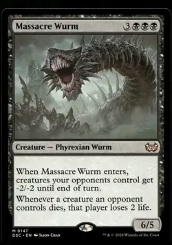Massacre Wurm #147 MTG Duskmourn NM X1 - Image 1
