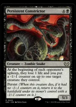 Persistent Constrictor #22 MTG Duskmourn NM X1 - Image 1