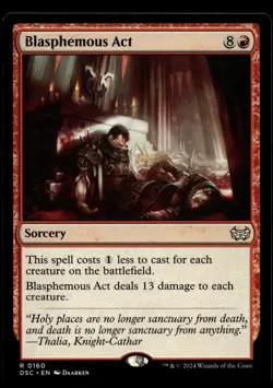 Blasphemous Act #160 MTG Duskmourn NM X1 - Image 1