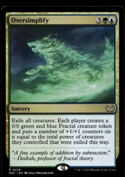 Oversimplify #228 MTG Duskmourn NM X1 - Image 1