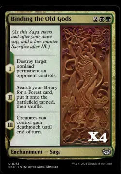 Binding the Old Gods #213 MTG Duskmourn NM X4 - Image 1