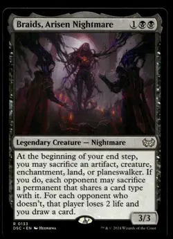 Braids, Arisen Nightmare #133 MTG Duskmourn NM X1 - Image 1