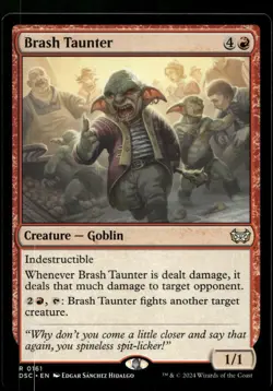Brash Taunter #161 MTG Duskmourn NM X1 - Image 1