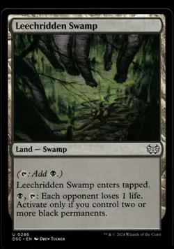 Leechridden Swamp #286 MTG Duskmourn NM X1 - Image 1