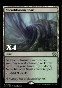 Necroblossom Snarl #290 MTG Duskmourn NM X4 - Image 1