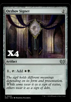 Orzhov Signet #249 MTG Duskmourn NM X4 - Image 1
