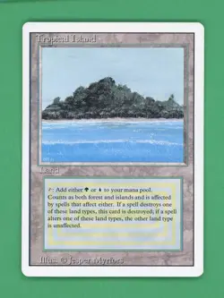 Magic The Gathering MTG Tropical Island (Revised) (C) - Image 1
