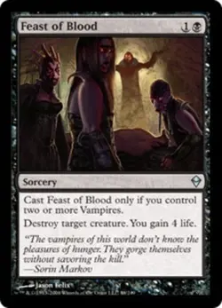 MTG - Feast of Blood - Zendikar - NM, English Magic FLAT RATE SHIP - Image 1