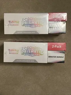 2x Pokemon TCG: Prismatic Evolutions ETB & Booster Bundle Costco 2-Pack LOT - Image 3
