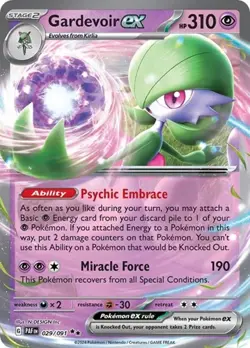 Gardevoir ex (#029/091) - Holofoil SV - Paldean Fates NM Pokemon - Image 1