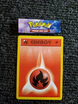 Pokemon - Fire Energy 98/102 - 1st Edition Shadowless Base Set NM - Image 1