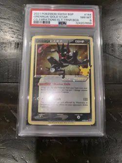 2021 POKEMON SWSH BLACK STAR PROMO #144 GRENINJA-GOLD STAR PSA 8 - Image 3