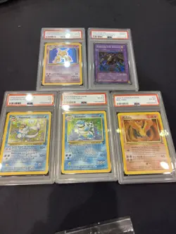 Reserved Bundle Pokemon Slabs 5x Bundled For Buyer - Image 1