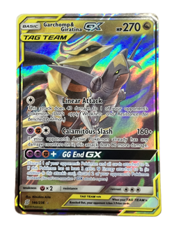 Pokemon TCG Unified Minds Garchomp & Giratina GX (146/236) Tag Team - Image 1