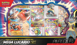 COFFRET POKEMON COLLECTION AVEC FIGURINE SPECIALE MEGA LUCARIO EX NEUF SCELLE - Image 1
