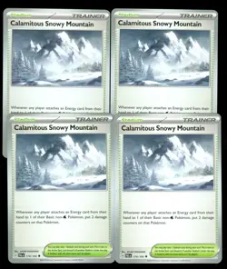 Pokemon CALAMITOUS SNOWY MOUNTAIN 174/193 Paldea Evolved - - MINT 4X - Image 1