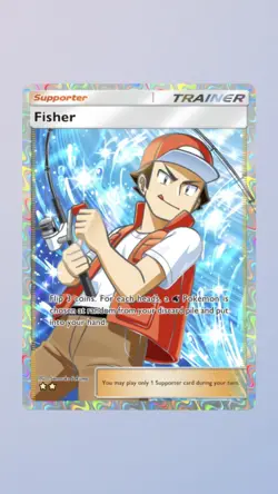Pokemon TCG Pocket Fisher ⭐⭐ Fullart Trainer (ENG) - Trade - Image 1