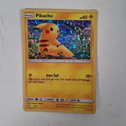 Pokemon Pikachu Holo Card 6/12 McDonald's 2019 Promo - Image 1
