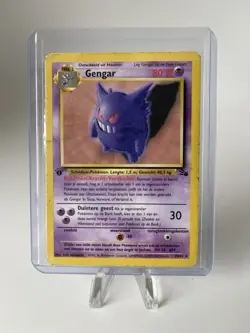 First 1st Edition Gengar 20/62 Pokemon Card TCG Fossil Non Holo MP - Image 1
