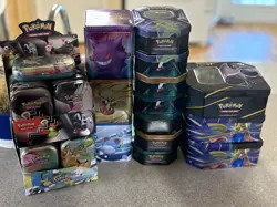 **Read Description** Pokemon Tins EMPTY Lot Of 32 - Image 2