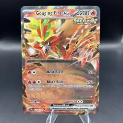 Gouging Fire ex 038/162 SV05: Temporal Forces Double Rare Holo Pokemon TCG NM - Image 1
