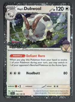 Pokemon Hop’s Dubwool 136/159 Scarlet & Violet Journey Together Best Buy Promo - Image 1