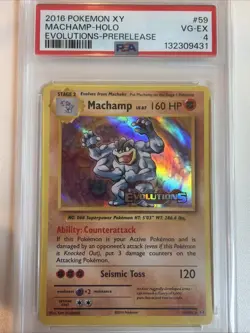 Machamp (XY Evolutions Prerelease) 59/108 XY Holo PSA 4 Pokemon - Image 1
