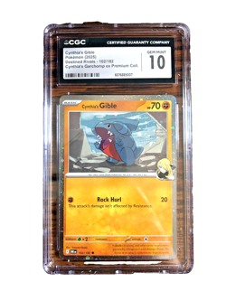 Cynthia's Gible Cosmos Holo #102 - CGC GEM MINT 10 - 2025 DRI - Pokemon TCG - Image 1