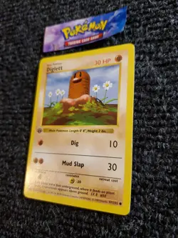 Diglett 47/102 1st Edition Shadowless Base Set 1999 Pokemon WOTC TCG NM+ - Image 2