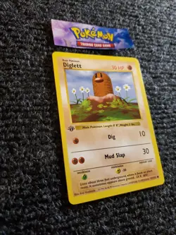 Diglett 47/102 1st Edition Shadowless Base Set 1999 Pokemon WOTC TCG NM+ - Image 3