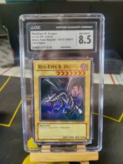 Red-Eyes Black Dragon *CGC 8.5 RP01-EN011 * Ultra Rare * Retro Pack * Yugioh - Image 1