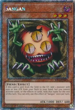 Yugioh! Sangan - RA03-EN089 - Platinum Secret Rare - 1st Edition Near Mint, Engl - Image 1