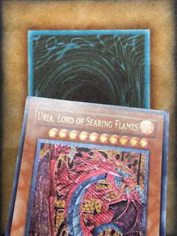 Yugioh Uria, Lord of Searing Flames SOI-EN001 Ultimate Rare 1st Ed MP - Image 3