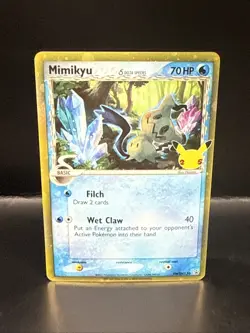 Pokemon Card TCG - Mimikyu Delta Species SWSH136 Promo Celebrations B - Image 1