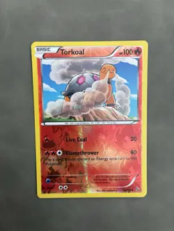 Torkoal 16/106 XY Flashfire Reverse Holo Pokemon TCG Card - Image 1