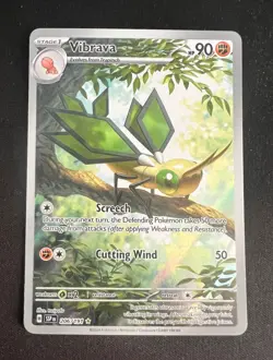Pokemon Card TCG - Vibrava 206/191 - Surging Sparks - Illustration Rare - NM - Image 1