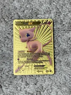 Pokemon Mew EX HP120 XY126 Blackstar Promo Gold Foil Fan Art Card - Image 1