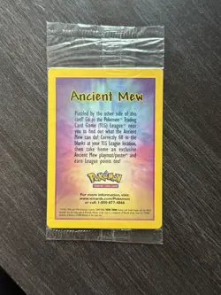 Pokemon TCG Ancient Mew Holo Card 2000 Movie Promo, Factory Sealed - Image 2