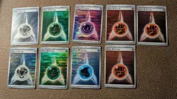 Lot Of 9 Energy Pokemon Holo cards - Image 1