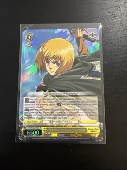 Weiss Schwarz Attack On Titan Resisting Fate Armin SR Card #AOT/s35-e002s - Image 1