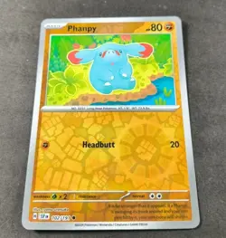 Pokemon Surging Sparks Phanpy Reverse Holo Common Card 102/191 NM - Image 1