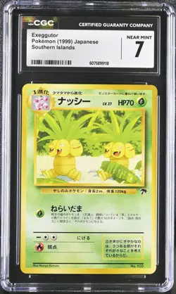 CGC 7 Exeggutor 1999 Southern Islands Japanese 103 Pokemon Card - Image 1