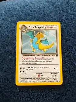 Original Dark Dragonite Holographic Rocket Power Edition Pokemon Card - Image 2
