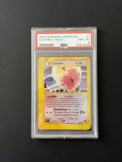Clefable Reverse Holo - 7/165 - Expedition Vintage E-Reader Pokemon Card - PSA 8 - Image 1